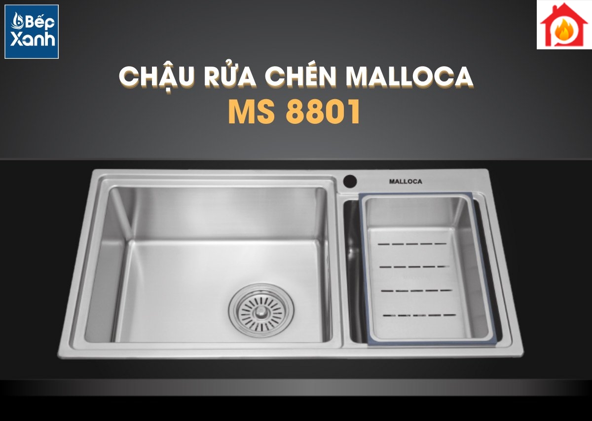 Chậu rửa chén Malloca MS 8801