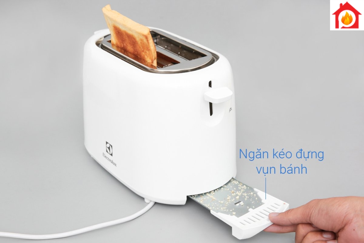 Khay đựng vụn bánh mì - Máy nướng bánh mì Electrolux ETS1303W