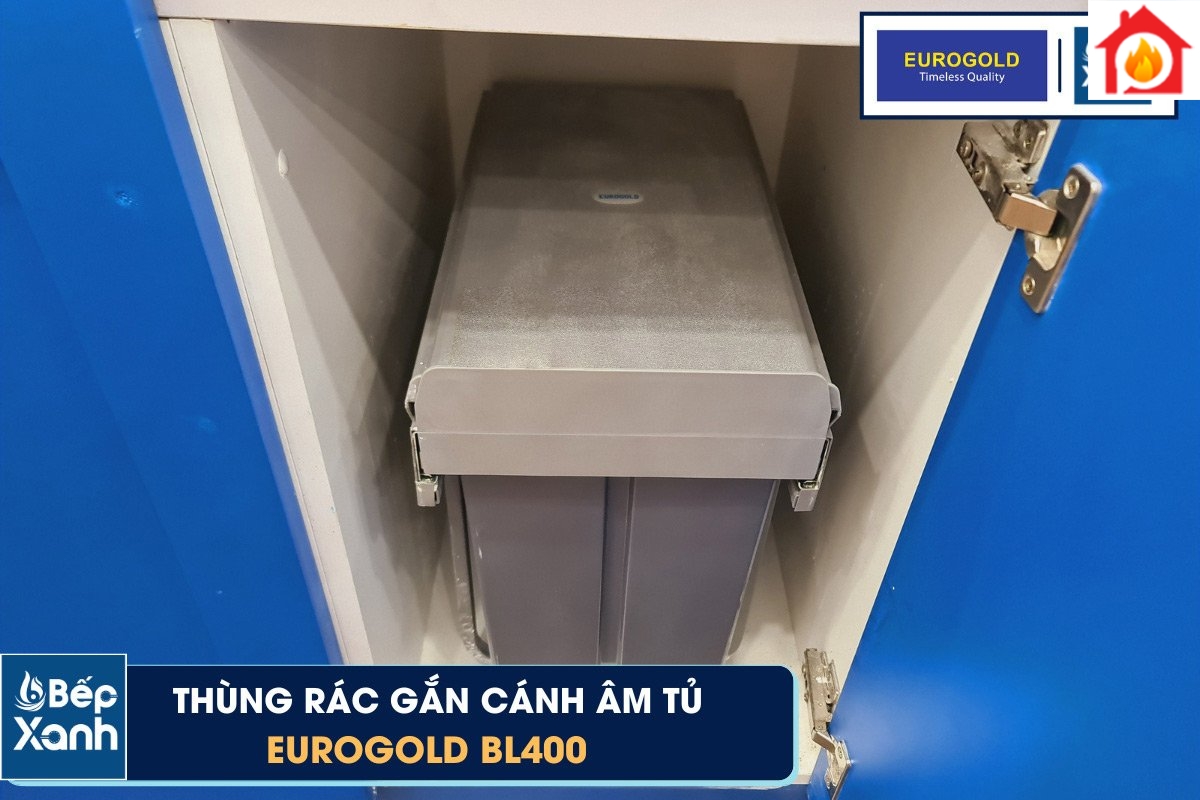 Thùng rác âm tủ Eurogold BL400 nắp thùng kín
