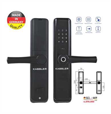 Khóa vân tay Kassler KL-669 - Mở khóa bằng app điện thoại
